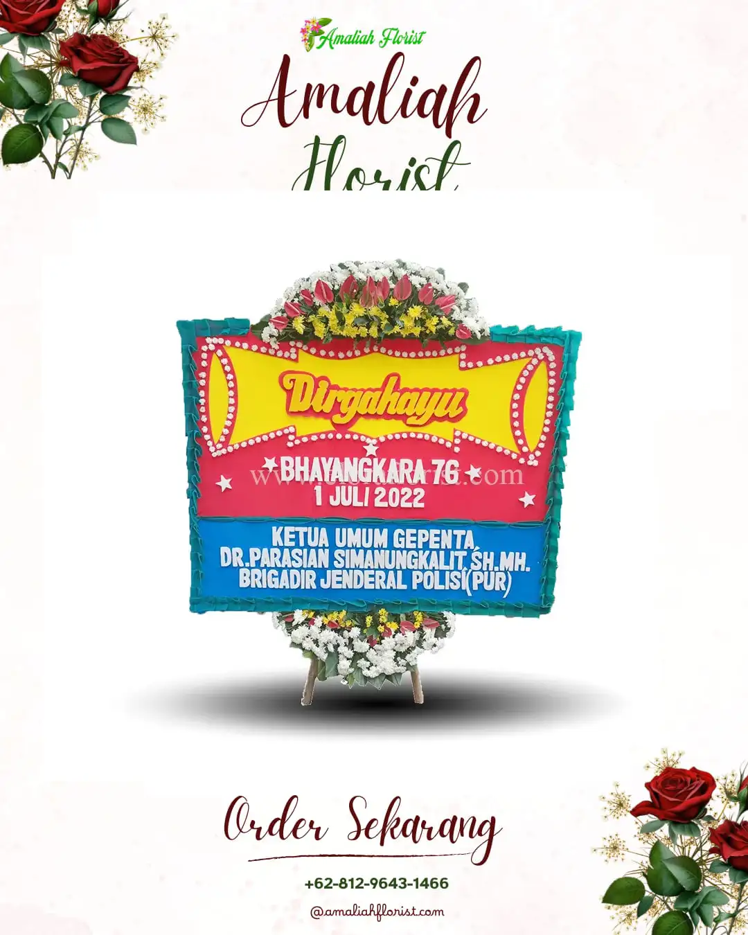 Papan Bunga HUT Ulang Tahun Halmahera Selatan